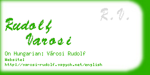 rudolf varosi business card