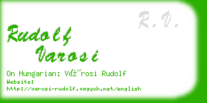 rudolf varosi business card